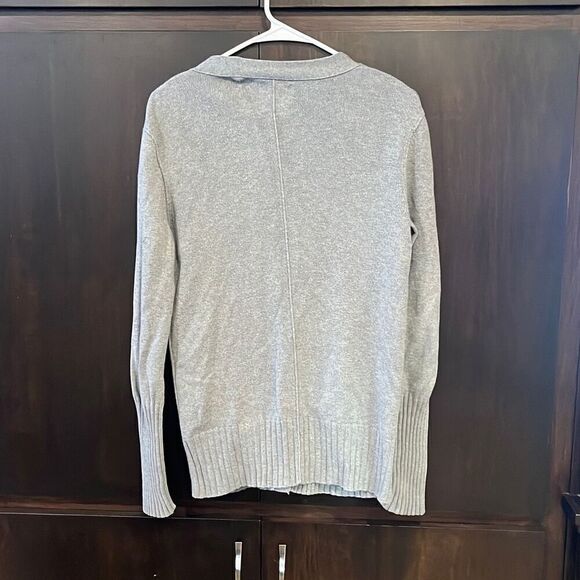 American Eagle Wool Blend Gray Cardigan Sweater Large - Picture 2 of 4
